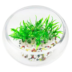 COMSUN plante artificielle aquarium vert brillant, verdure dense et décor captivant.