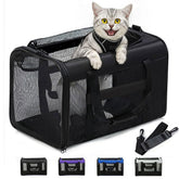 Conlun Sac Porte-Chat mesh-quatre-cotes pour ventilation optimale en voyage