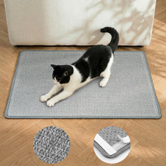 Tapis grattoir Conlun en sisal naturel, horizontal, pour chats en intérieur.