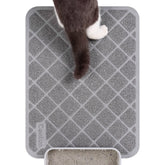 Tapis Conlun 24x15 gris, maillage qui retient la litière.