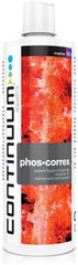 Phos Correx de Continuum Aquatics, bouteille, contribue à réduire les phosphates et améliorer la clarté.