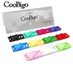 Boucle tete-chat CooBigo, jeu de couleurs pour collier fait maison 11 mm