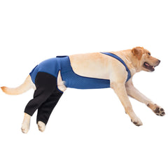 Coodeo combinaison de récupération pour chien bleu XL, limite le léchage et protège la plaie