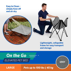Coolaroo On-The-Go lit pour chien bed tissu respirant 360°, airflow.