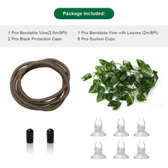 Coolrunner lianes-feuilles-6-pieds: feuillage flexible pour enrichir l'environnement.