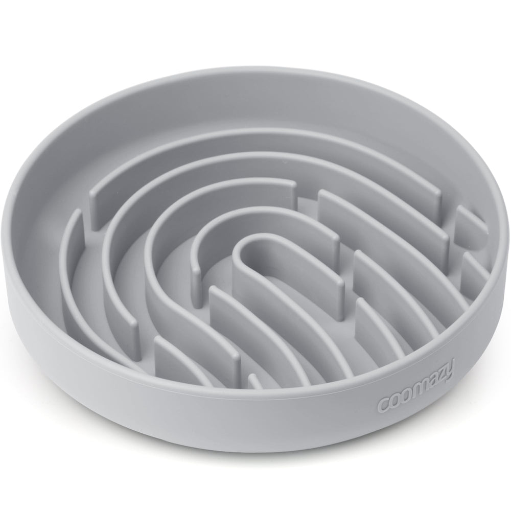 Bol Coomazy lent avec labyrinthe et empreinte, ralentit les repas et stimule l’esprit.