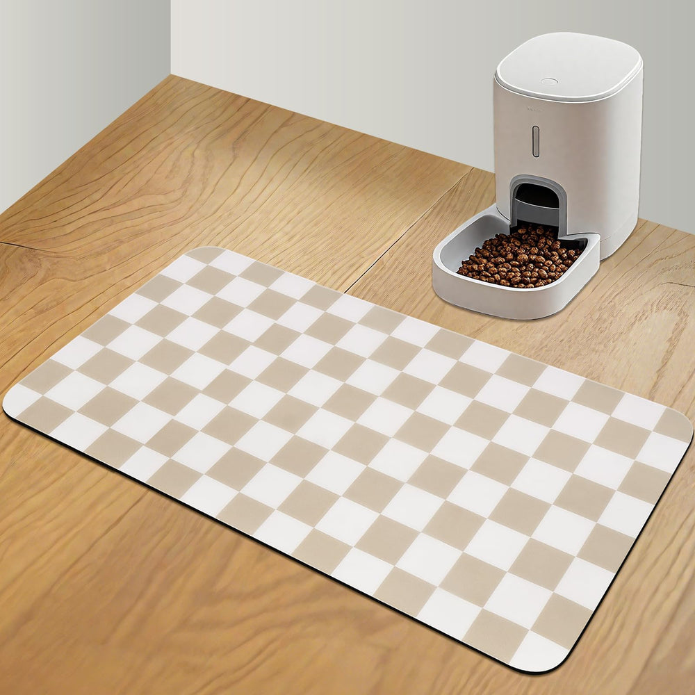Tapis CooRug damier absorbant captant rapidement les liquides.