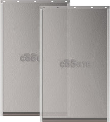 Cooute rabat porte chien 2-pack avec fermeture magnétique, durable et pratique.