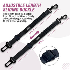 COOYOO Ceinture chien voiture installation rapide clip facile.