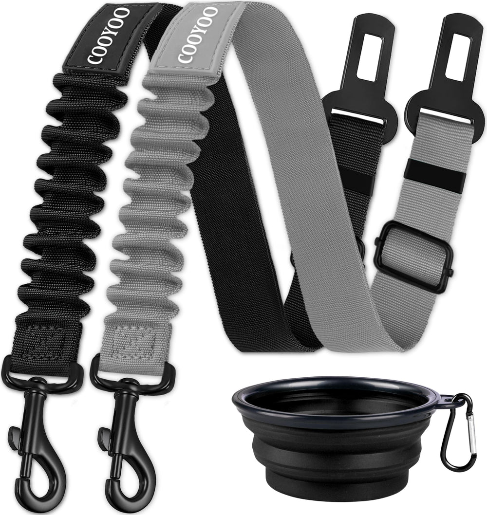 COOYOO ceinture sécurité chien – harnais voiture, sécurité renforcée pendant le trajet