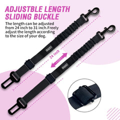 COOYOO Dog Seat Belt montage universel facile pour voitures variées.