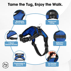 Harnais Copatchy mesh doux et confortable pour chien, tout au long de la journée.