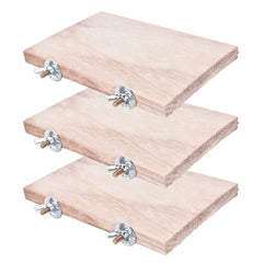 CoscosX perchoir carré en bois pour petits oiseaux, endroit sûr pour se reposer.