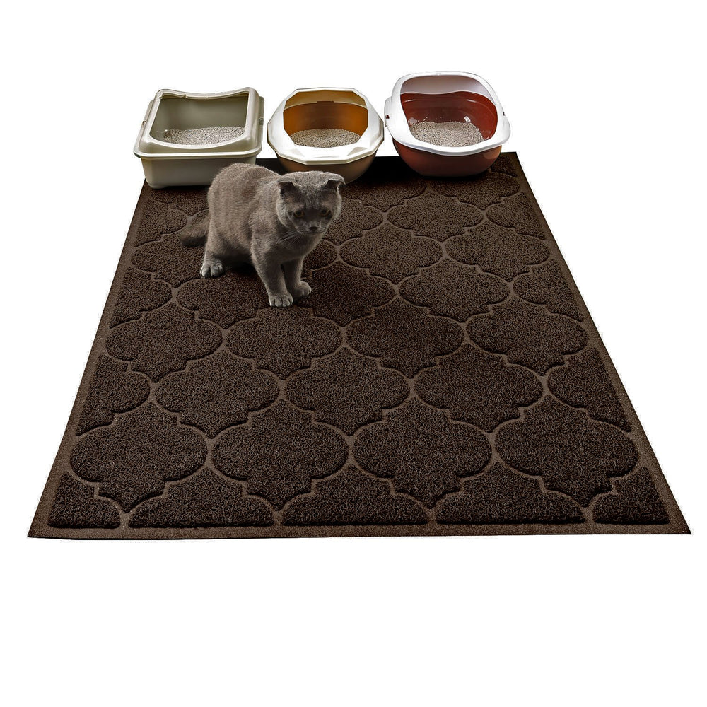 Cosyearn LittleTiger, tapis-litière chat grand format, vue d'ensemble pratique et spacieuse.