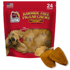 Country Kitchen oreille de porc sans cuir, récompense durable pour chien.