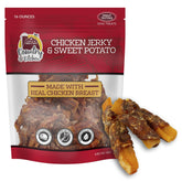 Country Kitchen Jerky Tenders poulet et patate douce, bouchées appetentes pour chiens actifs.