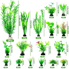 CousDUoBe plantes d'aquarium de hauteurs variées pour personnaliser l'agencement.