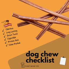 Cowdog Chews soutien dentaire bully-stick pour hygiène buccale.