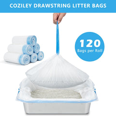 Sacs Coziley résistants à la rupture pour déchets humides de litière.