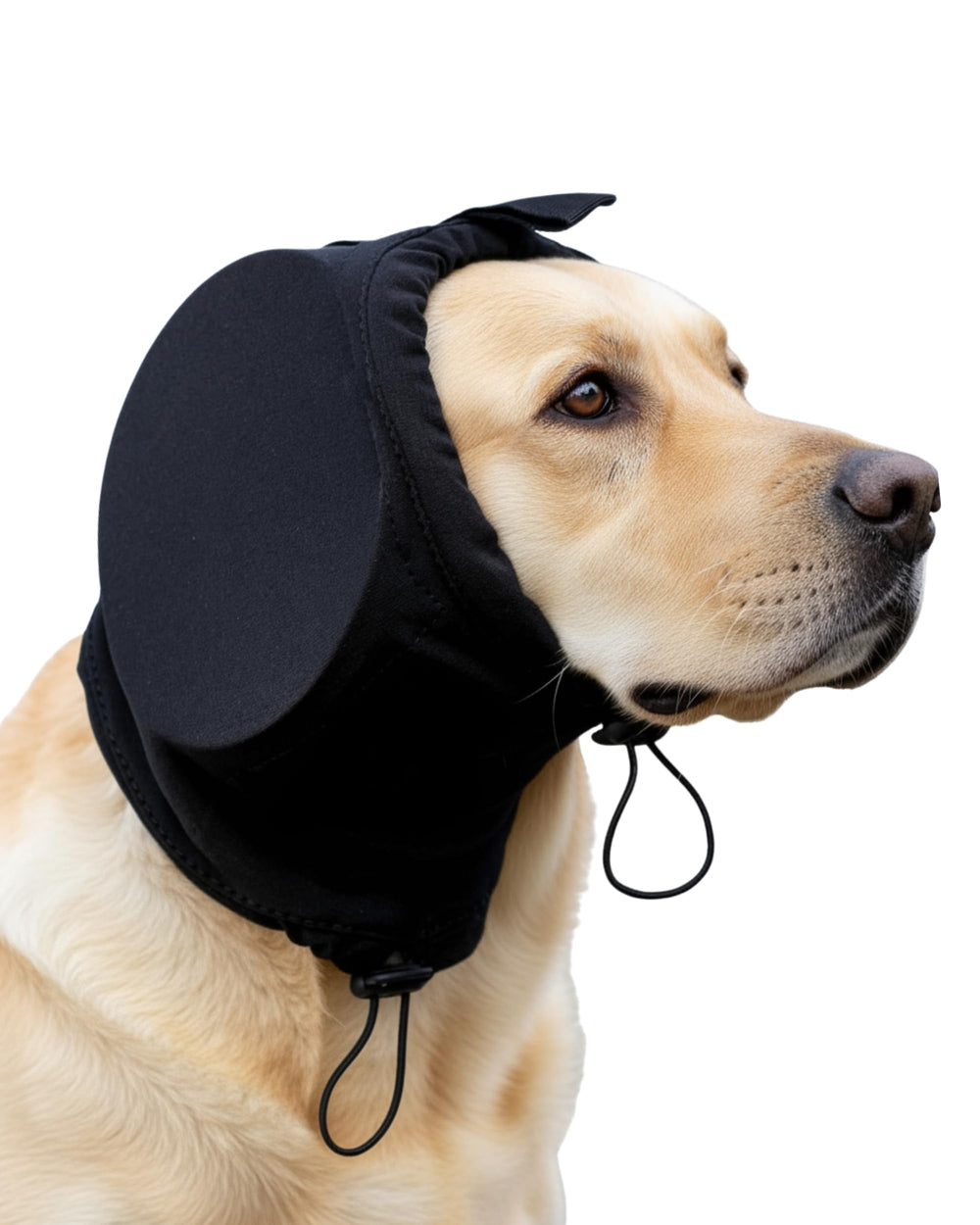 COZINUS casque anti-bruit pour chien, vue générale noir, protection auditive efficace.