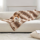 COZY KISS: couverture animaux imprimé cerf de Noël pour salon et canapé.