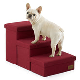 Escalier Cozy Kiss pour chien avec rangement integre, facilite l acces au lit