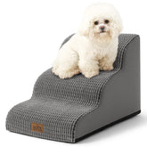COZY KISS Escalier pour chien petit, trois marches, accessible au canapé.