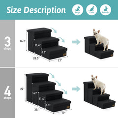Cozy Kiss escaliers chien 17-pouces-largeur: stabilité améliorée pour les chiens.