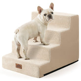 COZY KISS escaliers chien 4 niveaux pour canapé, stabilité accrue et accès facile.