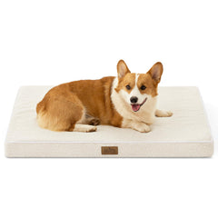 COZY KISS lit-chien rectangulaire beige, vue d’ensemble et confort durable