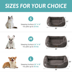COZY KISS lit orthopedique pour animaux — soutien mousse haute densite pour articulations et repos