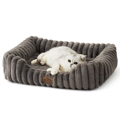 COZY KISS lit orthopédique rectangle, soutien articulations pour petits chiens et chats.