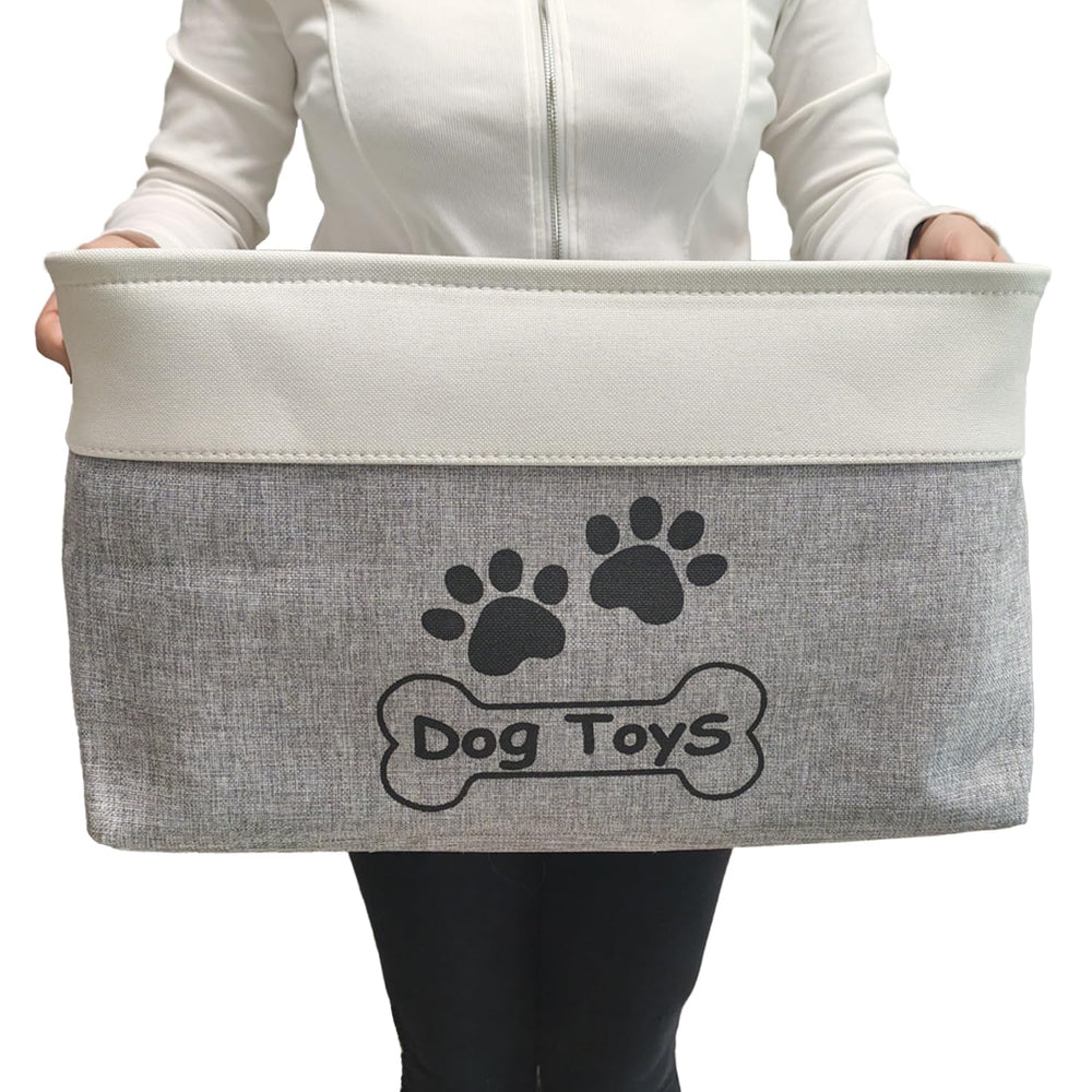 Panier CPAKOWLGOO grand ouvert prêt à accueillir les jouets du chien