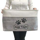 Panier CPAKOWLGOO grand ouvert prêt à accueillir les jouets du chien