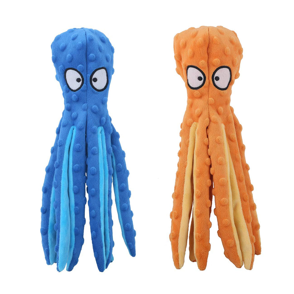 CPYOSN peluche poulpe sifflet dans la tête, jouet sûr et amusant pour chien.