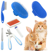 Crafterlife kit toilettage pour petits animaux – brosse slicker démêle en douceur
