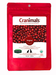 Cranimals: poudre de canneberge pour chiens et chats, soutien urinaire potentiel.