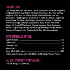 Ingrédients de qualité CRAVE sans poulet par produit secondaire