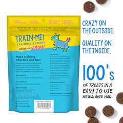 Crazy Dog Train-Me! bouchées miniatures, 200 friandises par sac, récompense abondante pendant les sessions.
