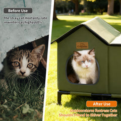 Crispedia housse isolante chat exterieur: chaleur douce en toutes saisons.