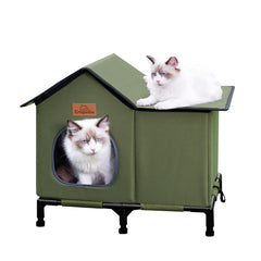 Crispedia maison-chat exterieure impermeable: abri sec et confortable pour votre chat.