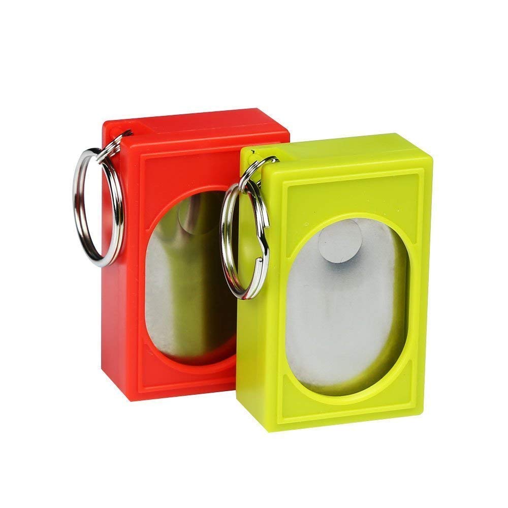 CRMADA Box training clickers: deux clickers rouge et lime dans l'emballage, prêt à l'emploi