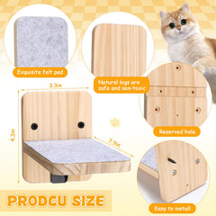 CroBlissful: perchoir mural pour chat, installation facile et espace de repos.