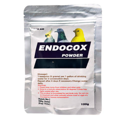 Endocox de Crown Pet Supplies en poudre pour l'eau des oiseaux, usage simple et pratique.
