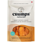 Crumps’ Naturals patate-douce tranches fines, mastication saine pour chiens.