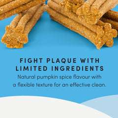 Texture croustillante des bouchées Crumps’ Naturals pour une mastication satisfaisante.