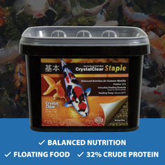 CrystalClear Staple pellets qui fondent et facilitent la digestion des poissons.