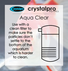 Crystalpro Aqua Clear avant-après clarification montre la différence.