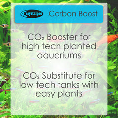 Plantes plus vives après l'application de Crystalpro Carbon Boost dans l'aquarium.