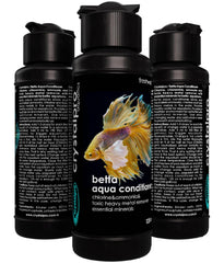 Gouttes Crystalpro Betta facilitant le dosage précis lors du changement d'eau.